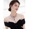 choice of all Prom Necklace Earrings Sets for Women Rhinestone