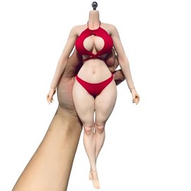AIEK 1/6 Figure for Ultra Flexible Seamless Morbid Body, Breast Modified Female Body, Body Makeup + 2-Hole Detail, Hairless Version, Detailed Blood Vessels, High-Quality Production, Pre-Painted