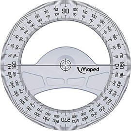 Maped 242360 Protractor – Protractors (Plastic, Transparent)