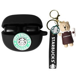 Case for New Bose Ultra Open Earbuds(2024), XMBYGY Silicone Charging Cute Case Shockproof Protective Cover with Cartoon Doll Anti-Lost Lanyard for Man Woman (Coffee)