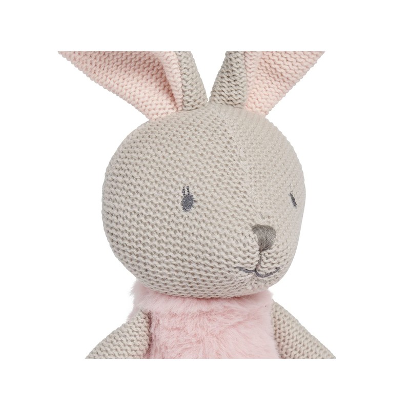 Jollein 037-001-65365 Stofftier Kuscheltier Hase Kaninchen Mädchen NOLA rosa 50