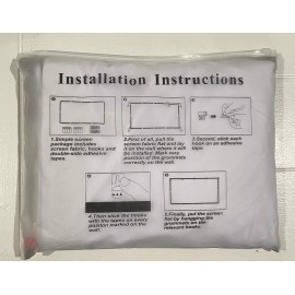 Medbebbron Foldable Portable Ready HD Simple Projector 16:9 Screen Size 120 inch