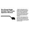 Pro-Graad Angle Grinder Wrench for 4-1/2”–9” Angle Grinders, 5/8-11 Threaded