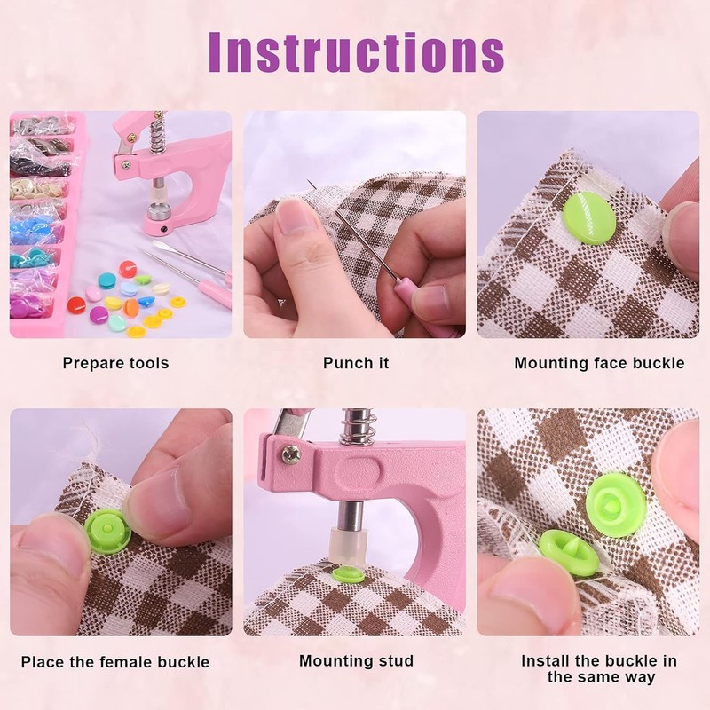 JUTOSU Handy Press Set, Hand Press, Plus Snap, Starter, Snap