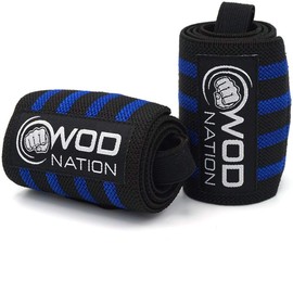 WOD Nation Wrist Wraps Weightlifting for Men & Women - Weight Lifting Wrist Wrap Set of 2 (12" or 18") + Includes Carrying Bag