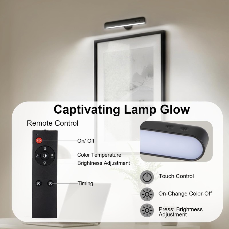 Llamau Battery Operated Wall Sconce, 7500mAh Rechargeable LED Wall Light