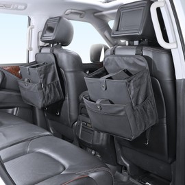 TAIKOO Car Seat Organizer，Universal Fit for Front & Back Seats-Hanging Letters/Legal Folders/Laptops and Tablets，Compatible with Cars, Trucks, and Vans