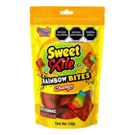 Gomitas Enchiladas Sweet Chile Rainbow Bites Chamoy 142g Dulces Aciditos Picositos Sabor Frutal Con Chile y Chamoy