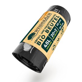 Weidebach® Pack of 22 Biodegradable Toilet Bags, 45L Toilet Bag, Camping Toilet, 100% Waterproof Camping Toilet Bag, Emergency Toilet Bag for All Standard Camping Toilets