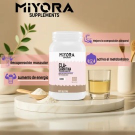 Cla + Carnitina 1kg Suplemento Miyora 100servicios Sabores