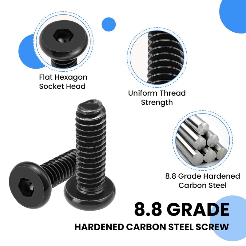 MILYARD 30 Sets 1/4-20 Threaded Insert and Bolt for Wood,