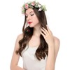 Faylay Corona hawaiana de flores bohemias para maternidad/nupcial, corona de