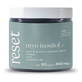 Reset |myo Inositol+ |myo&d-chiro Inositol Folato Zinc 90cap Sabor Sin Sabor