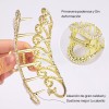 AMLEBE 5pcs Clips De Pelo De Pinzas Pelo De Oro