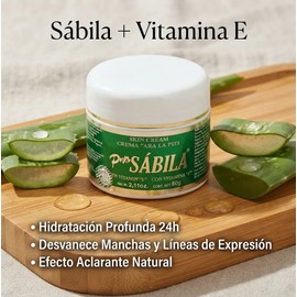 Crema Facial Sábila Y Vitamina E Manchas Y Resequedad 60g