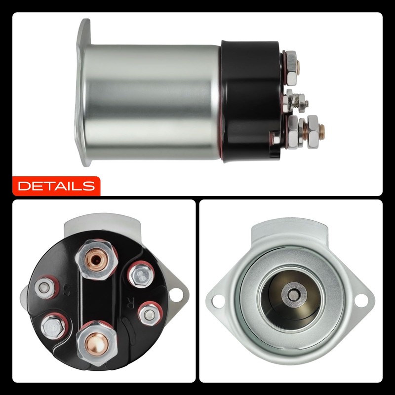 A-Premium Starter Solenoid Compatible with Massey Ferguson Tractor Models -