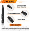 CYLBAQ Square, Triangle Head and Y Shaped Tri Wing Screwdriver