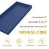 Bathroom Counter Tray,EG-SIPRO High-Grade Thickened Silicone Vanity Tray,Shatterproof Durable Rectangle
