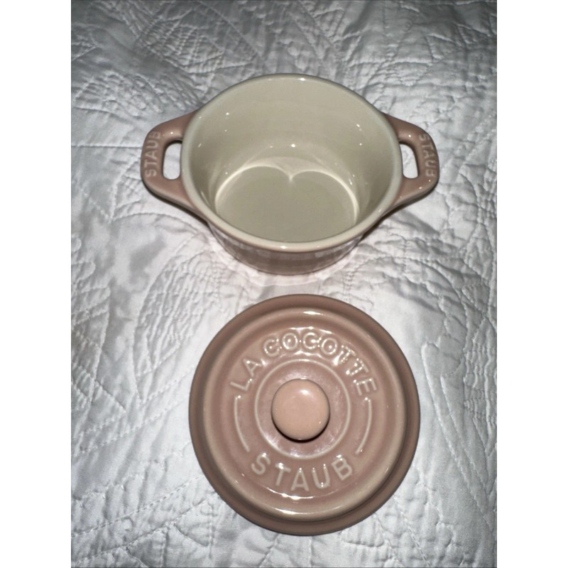 Staub New STAUB Mini La Cocotte Light Pink Ceramic Casserole