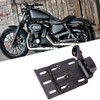 Aramox Motorcycle License Plate Frame,Aluminum Alloy Black Side-Mount License Plate
