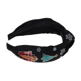 BESPORTBLE Elegant Wide Knot Christmas Headband for Women Stylish Holiday Hair Accessories Comfortable Lightweight Design Versatile for Parties Casual Wear Festive Fashion Must Have