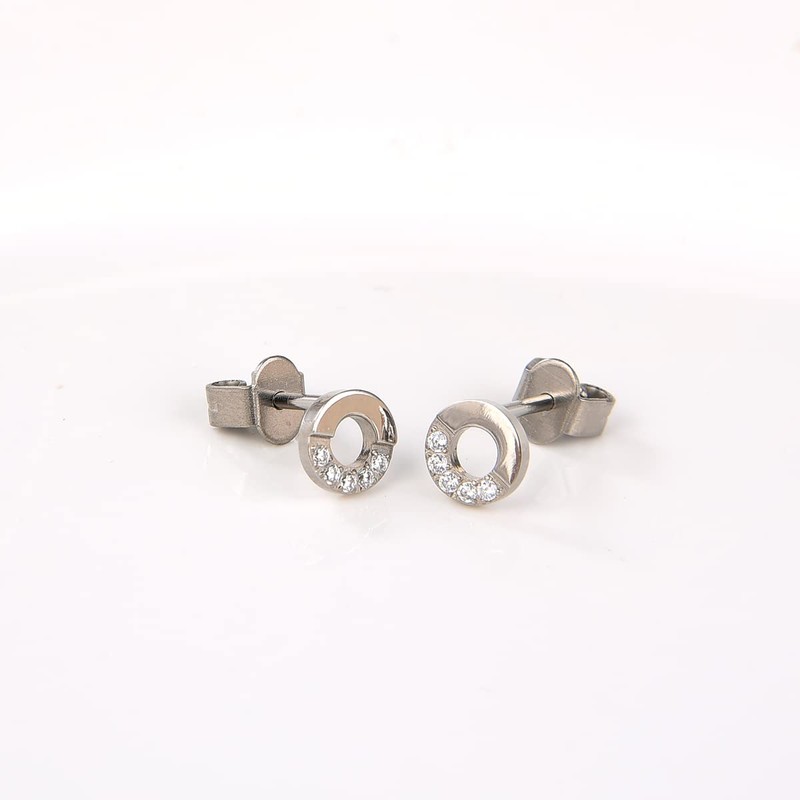 G23 Titanium Earrings for Sensitive Ears, Titanium Stud Earrings for