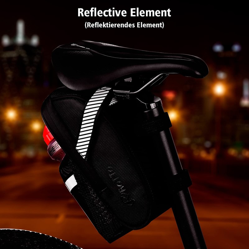 ROTTO Bike Saddle Bag Bicycle Seat Pack with Water Bottle