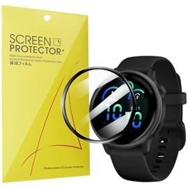 Compatible for Garmin Vivoactive 6 Screen Protector, [3 Pack] 3D Full Coverage PET Screen Protector Film Compatible for Garmin Vivoactive 6, vívoactive 6 Smartwatch