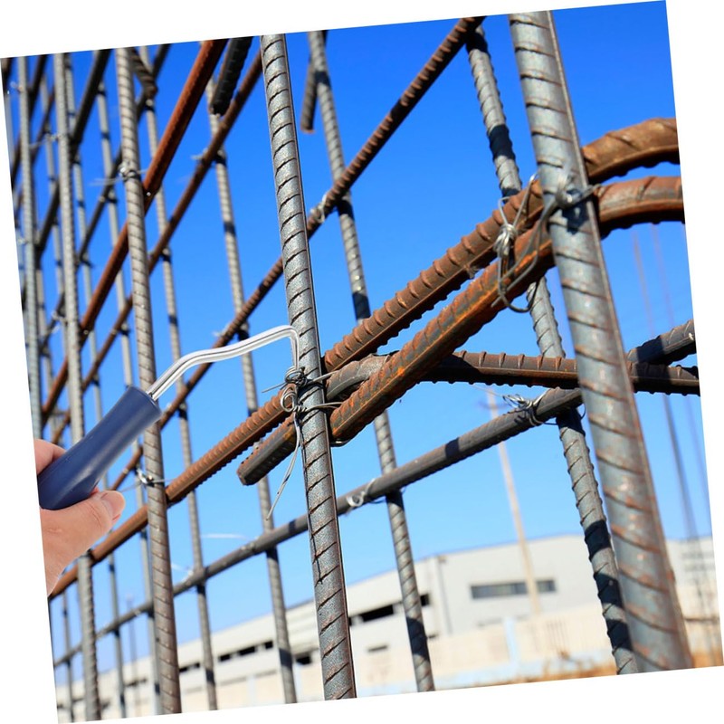 Operitacx Steel Rebar Wire Hook with Plastic Handle Robust Tool