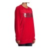 No Boundaries Juniors “Blessed” Graphic Pullover Sweatshirt – Red, Size