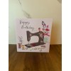 Second Nature Premium European Birthday Greeting Card with Sewing Machine