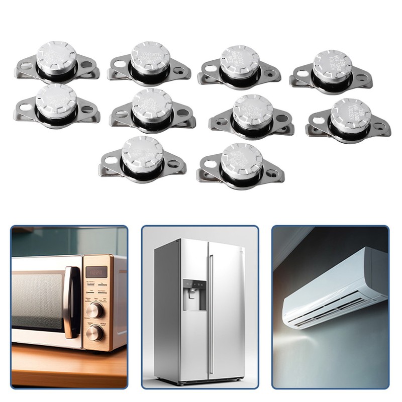 10Pcs Thermal Control Switch Quick Response High Accuracy Control 95℃