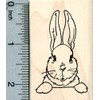 Rabbit Rubber Stamp, Bunny Portrait, Easter Spring Series