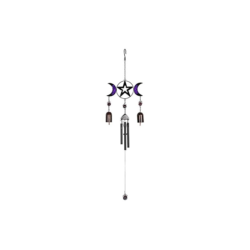 something different Triple Moon Bell Wind Chime
