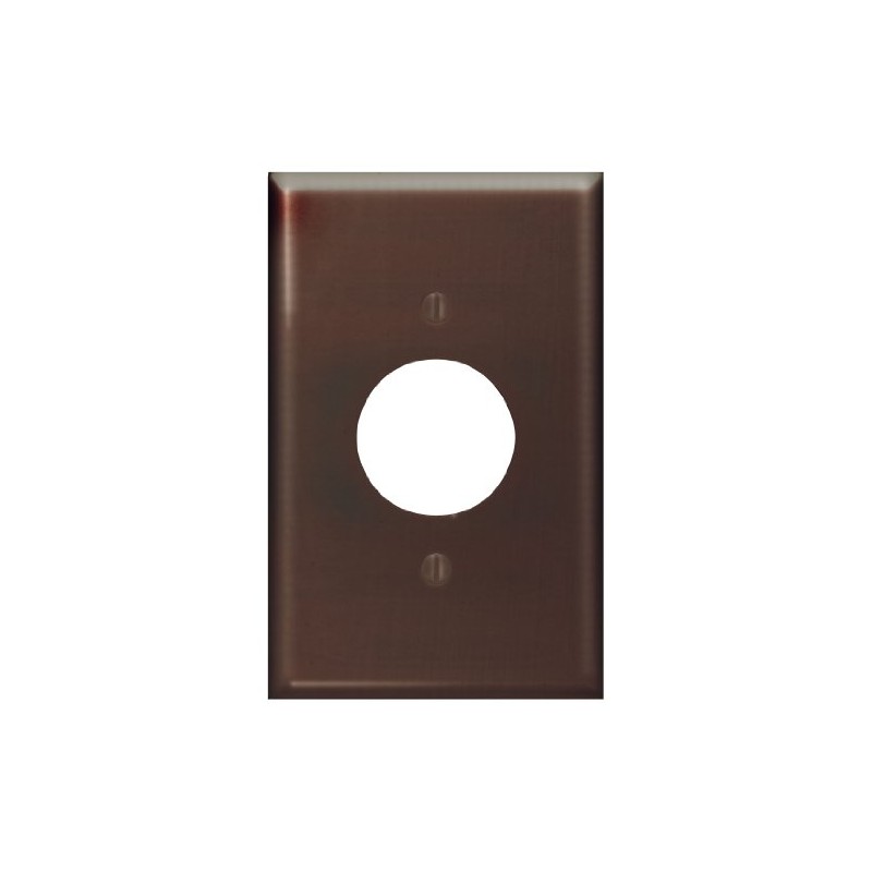 Leviton 1-Gang Single 1.406 Outlet/Receptacle Wallplate, Midway Size, Thermoset, 80504,