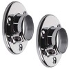 1 Pair (2 Pieces) Cupboard Rail Bearings Chrome-Plated Shiny for