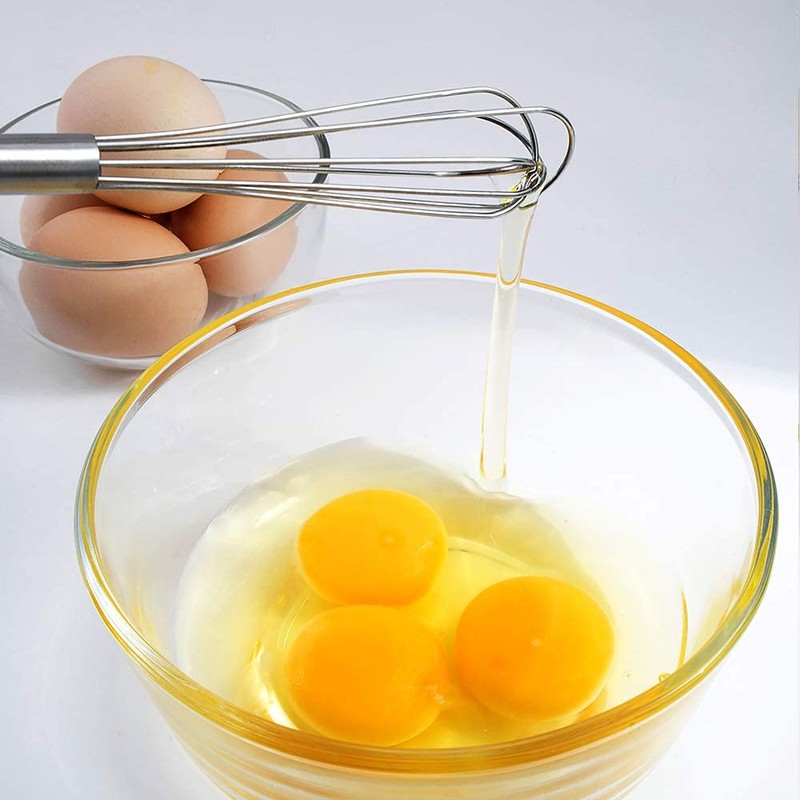 TAFOND Kitchen Mini Whisks Acero Inoxidable, Batidor de Huevos Batidor