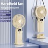 CIBAILbasr Portable Handheld Fan with Digital Display,Personal Portable Mini Turbo