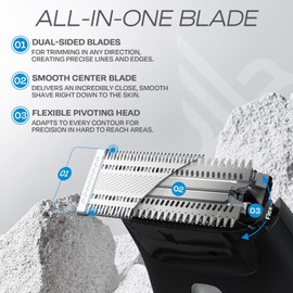 HUMMINGBIRD MK4 QuickSwap Replacement Blade – Genuine Replacement Blade for MK4 Hybrid Trimmer & Shaver for Men, Durable Stainless Steel, Trim, Edge and Shave, Beard or Body, 1 Count