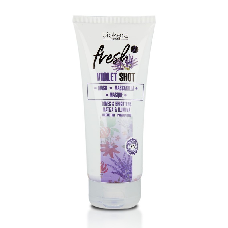 Biokera Natura Fresh Violet Shot Mask, 6.76 Ounce/200 ml