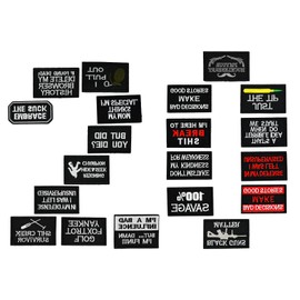 HEKOBAG Pack of 20 Morale Patches Tactical Morale Patch Velcro Patch Military Tactical Patches Velcro Patches for Hats Bags Backpacks Caps Clothing Vests Military Uniforms