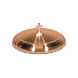 Kingdom Communion Tray Cover - Copper Plated Stainless Steel Ware, Premium Communion Bread Plate Cover for Churches, Communion Supplies