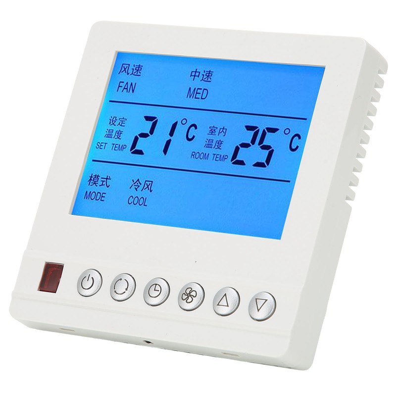 AC220V Smart Thermostat Central Air Conditioning Water Temperature Threespeed Switch