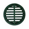4" Outdoor Round Flat Drain Grate Cover (2, Green)