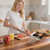 Ranjaner Acrylic Book Stand Clear X-Shaped Holder for Cookbook Reading
