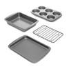 Ecolution Non-Stick Toaster Oven Bakeware Set 4-Piece, Carbon Steel, Easy