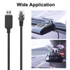Jsvecip Radar Detector Cord, USB to RJ11 Plug Cable,for Escort