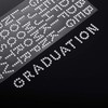 5 Sheets Grad Cap Decoration Set Glitter Alphabet Letter Stickers