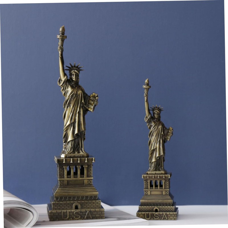 MAGICLULU Statue of Liberty Metal Figurine Decorative Artware for Home