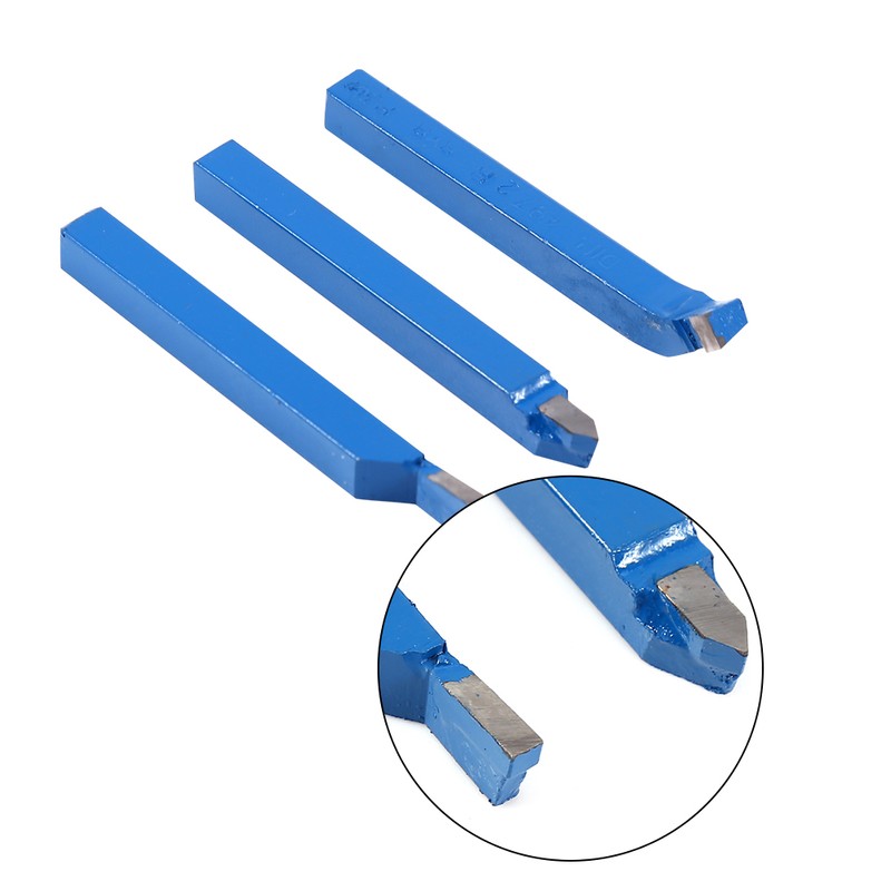 11pcs 8*8mm Lathe Tools Carbide Tipped Weld Milling Cutting Turning